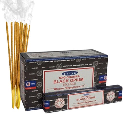 Encens Satya Black Opium en bâtonnets - 15 gr