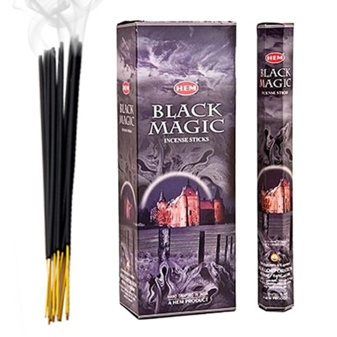 HEM Black Magic Incense Sticks 120 Sticks Etsy
