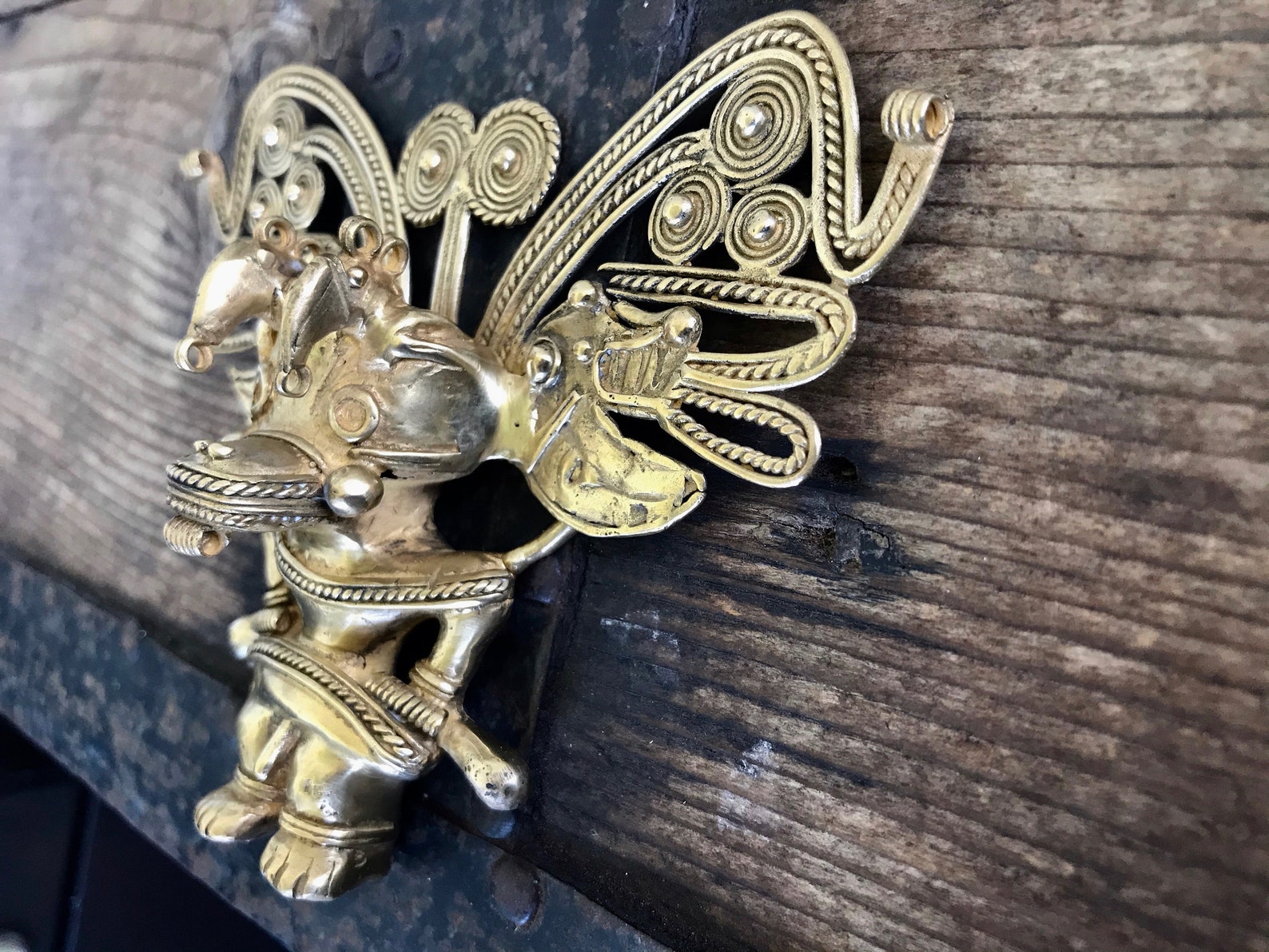 Antique Pre Columbian Gold Alloy Tumbaga 1400's OOAK Etsy