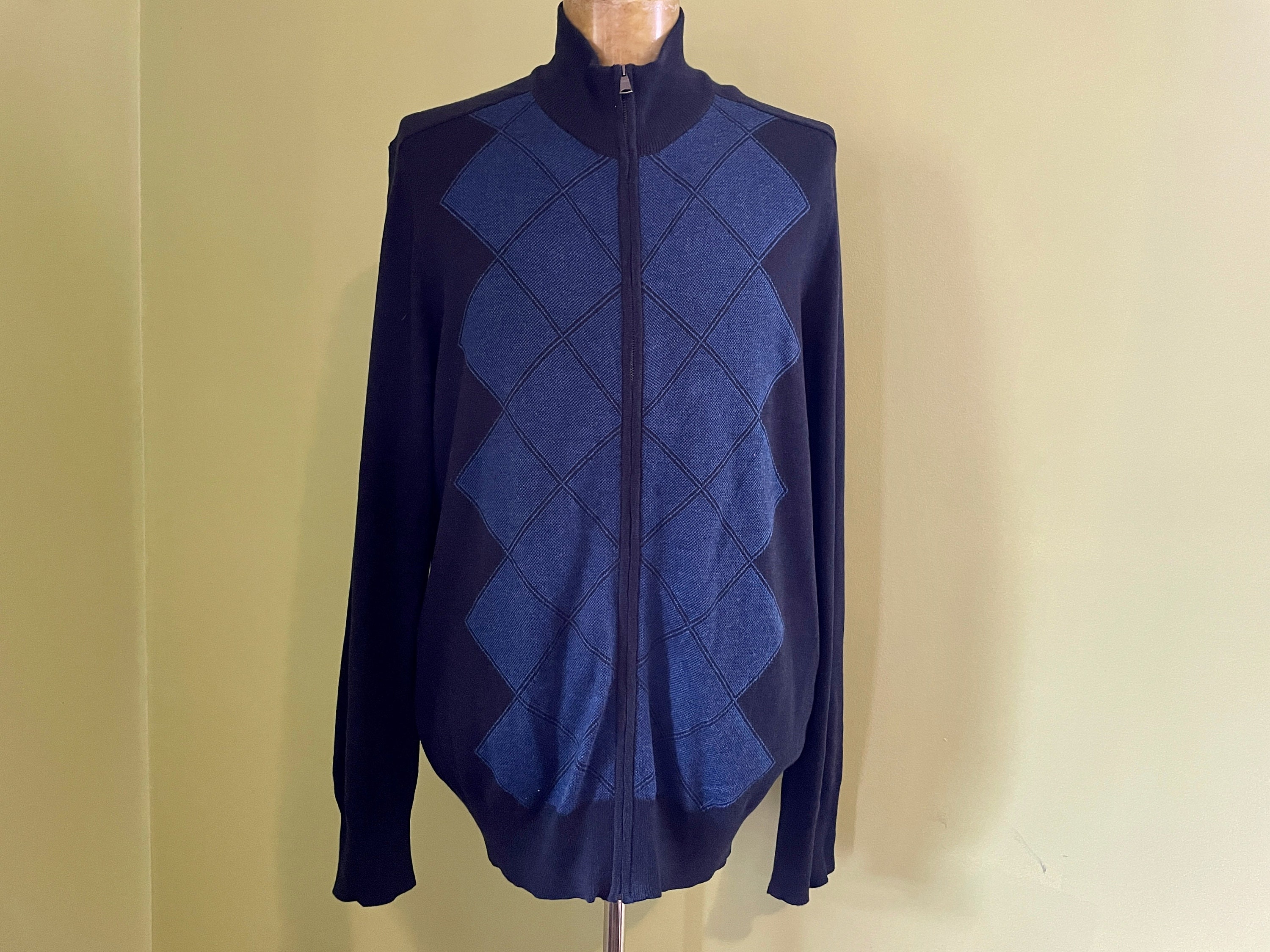 90s BANANA REPUBLIC ニットカーディガン ネイビー/TW342 1990's Vintage Soft Silk Cotton Banana Republic Knit
