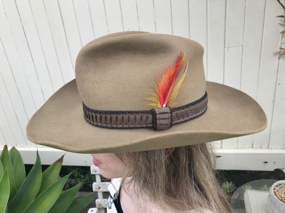 Vintage Stetson 4 X Beaver Wool Felt Cowboy Hat Small Sz 55 - OOAK - Etsy