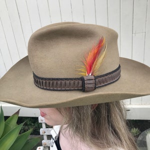 Vintage Stetson 4 x Beaver Wool Felt Cowboy Hat Small Sz 55 - OOAK