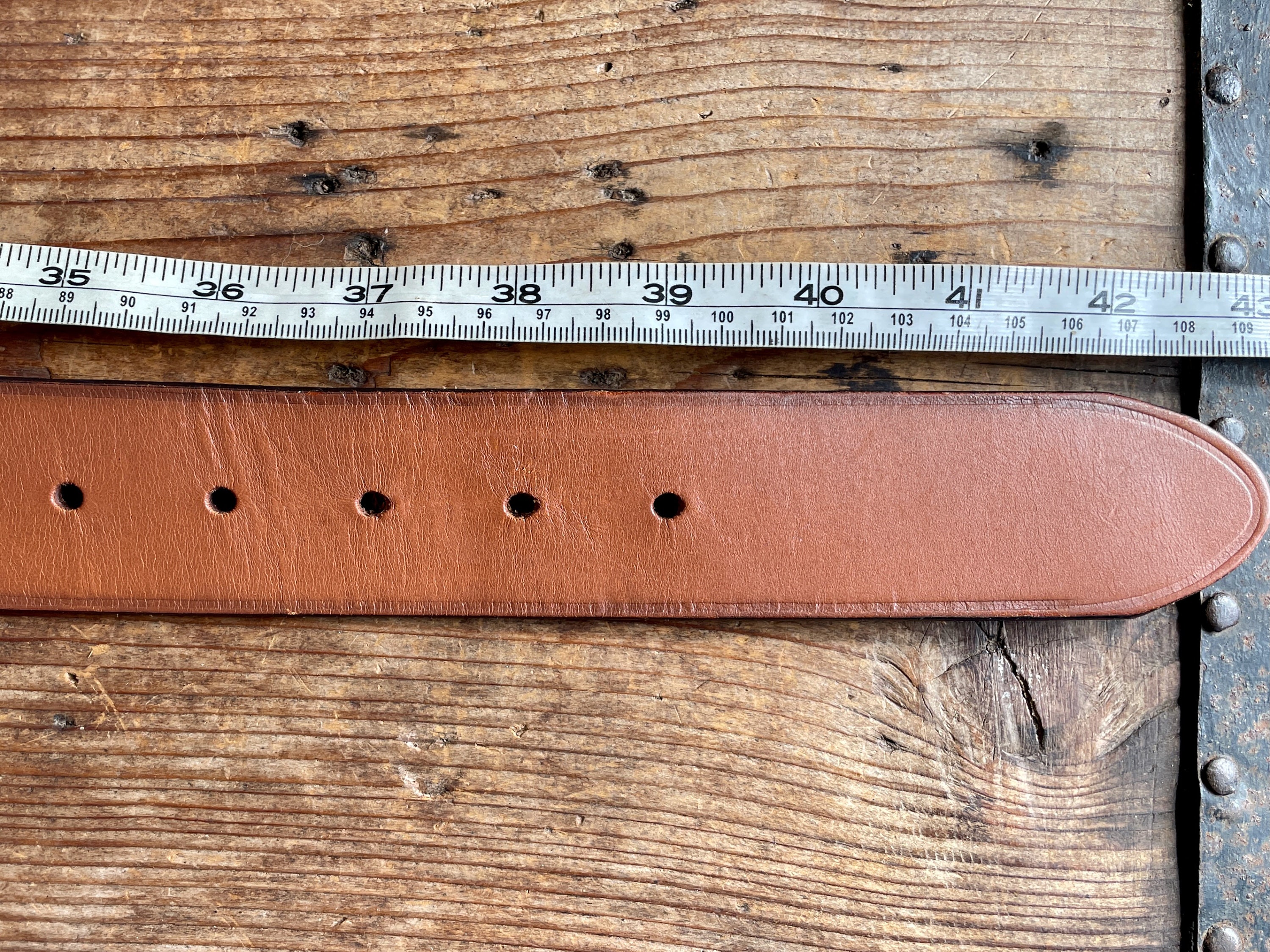 1990's Vintage Polo Ralph Lauren Tan Brown Leather Belt