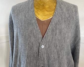 Vintage wollen pendleton-vest, jaren 70 - grijs, gemaakt in de VS, XL