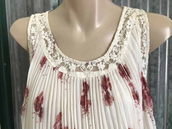 slim fit dress slacks Free People Rocco Floral Lace Tunic Mini Dress  White Chocolate Couture