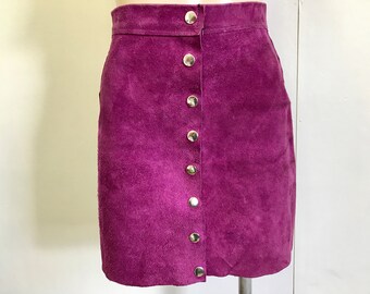 suede mini skirt xs