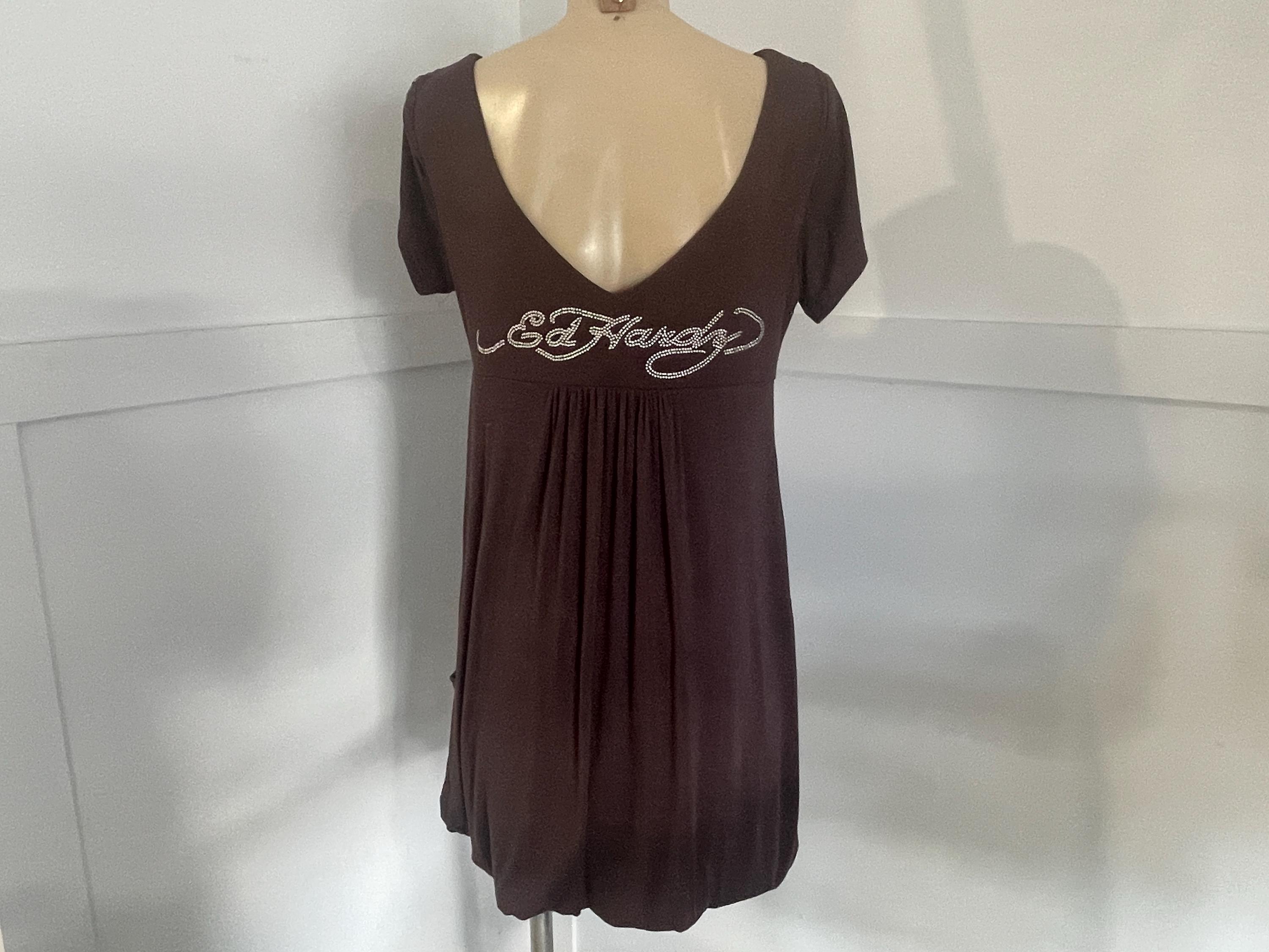 brown ed hardy dress Ed Hardy Men Ed Hardy Mary Pullover Fleece Hoodie Brown Sm