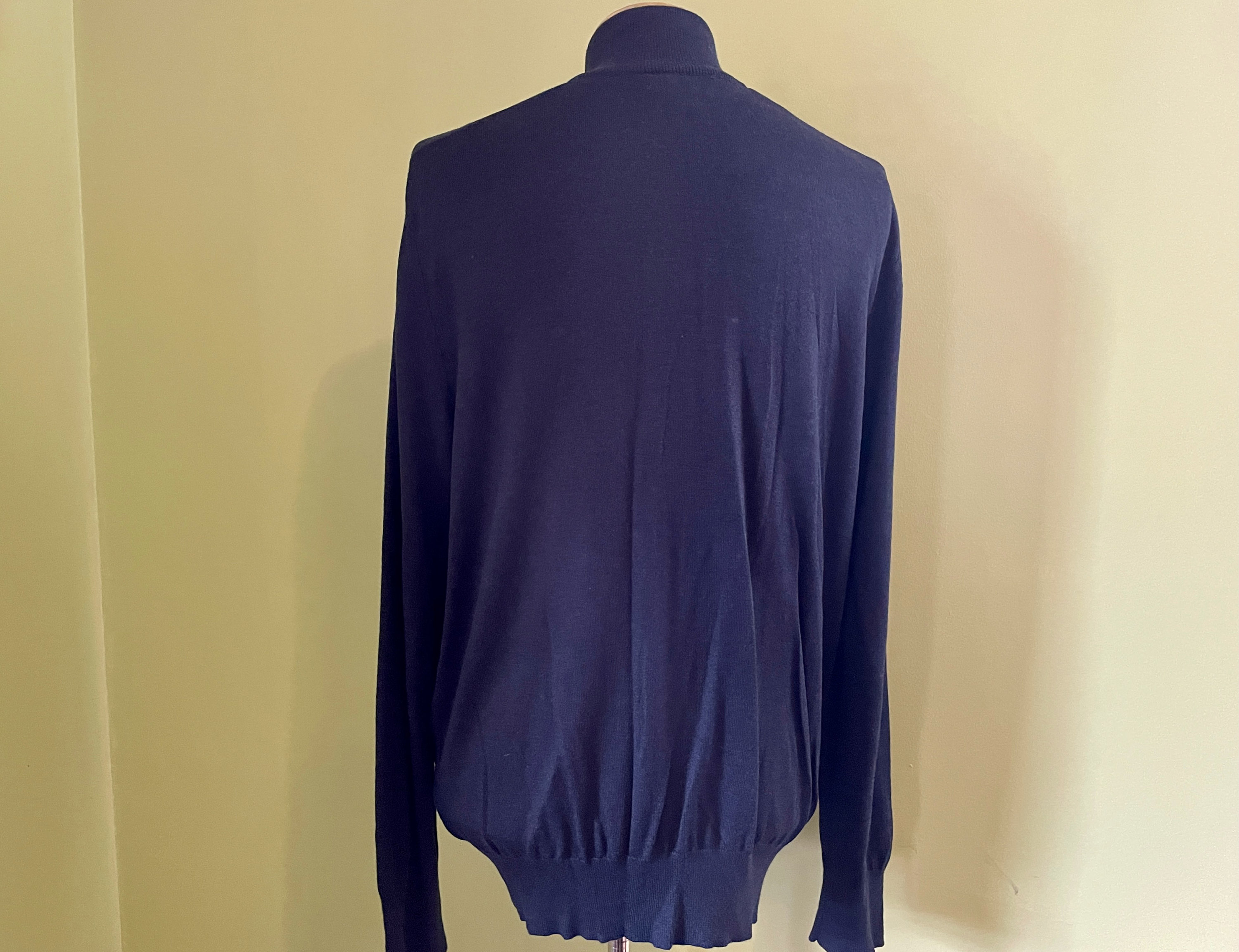 banana republic sweater ネイビー 90s 1990's Vintage Soft Silk Cotton Banana Republic Knit