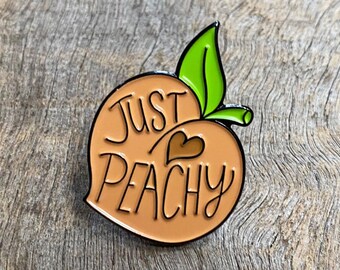 Enamel Pin - Just Peachy