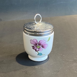 Vintage Ceramic Royal Worcester Egg Coddler Floral Made in England - OOAK