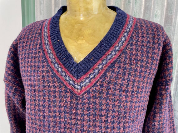 1990's Vintage Pendleton Wool Knit Jumper Crew Ne… - image 1