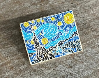 Enamel Pin - Van Gogh Starry Night