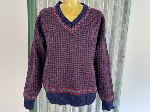 1990's Vintage Pendleton Wool Knit Jumper Crew Ne… - image 2