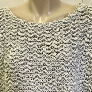 Free People Cropped Cotton Jumper – Pale Blue Slouch Knit, Size L image 2