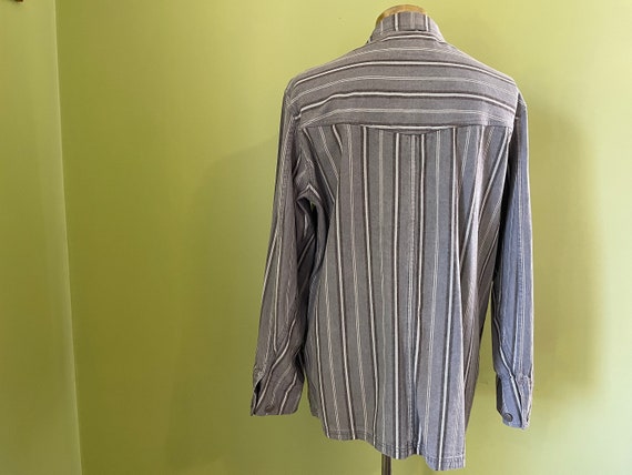 1990's Vintage Ben Davis San Francisco Grey Striped B… - Gem