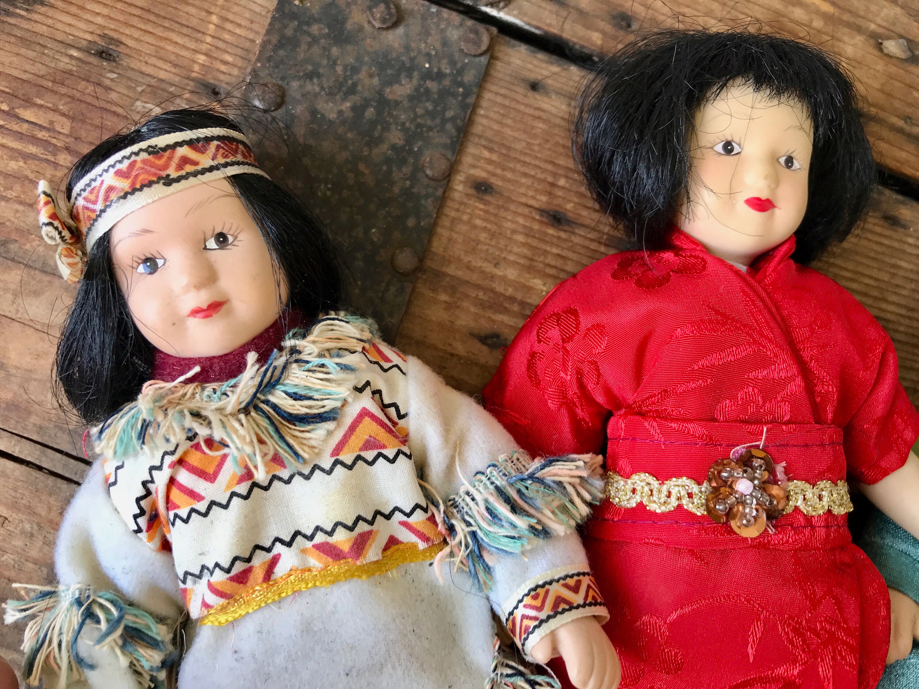 Lot De 4 Poupées Vintage Anciennes - Petitcollin - Fabrication Française