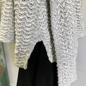 Free People Cropped Cotton Jumper – Pale Blue Slouch Knit, Size L image 3