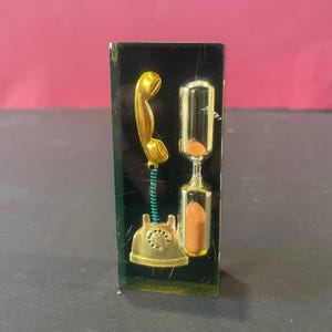 Vintage timglas i modern stil från mitten av århundradet, 3 minuter - OOAK