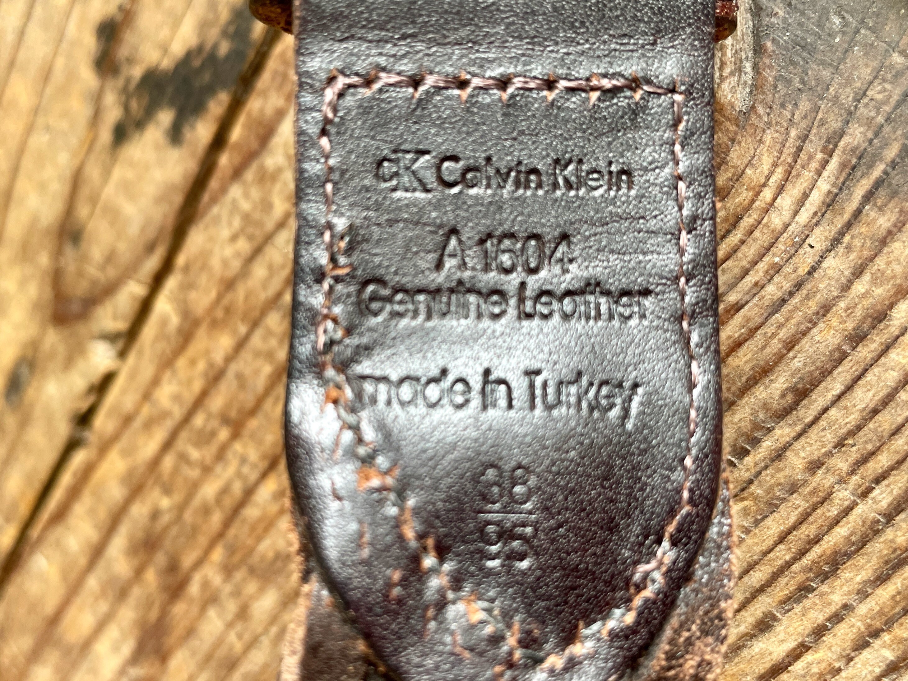 Calvin Klein Jeans Vintage brown Braided Belt size medium CALVIN KLEIN JEANS BELT Braided Woven Brown Genuine Leather  main image 3