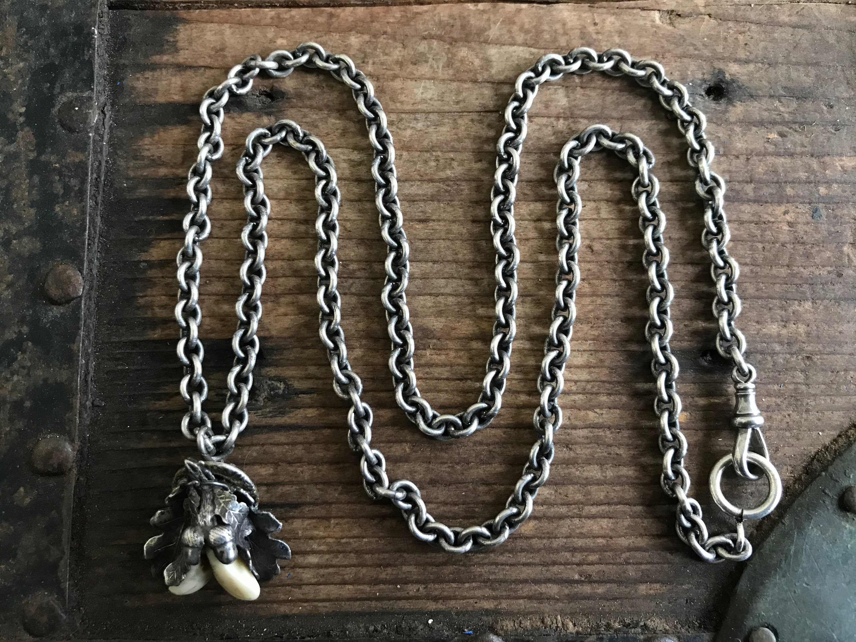 VENACOLY Collana Con Ciondolo Testa Di Cervo – Argento Sterling 925, Gioiello Per Amanti Della Natura