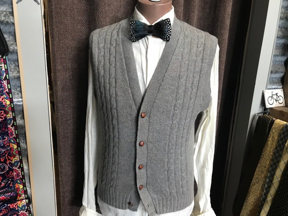 Vintage Jantzen Knit Vest Wool Sz XL - OOAK