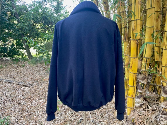 1990's Vintage Lacoste Baseball Varsity Jacket Wool Navy Blue Sz 1990's Vintage Lacoste Baseball Varsity Jacket Wool Navy Blue Sz