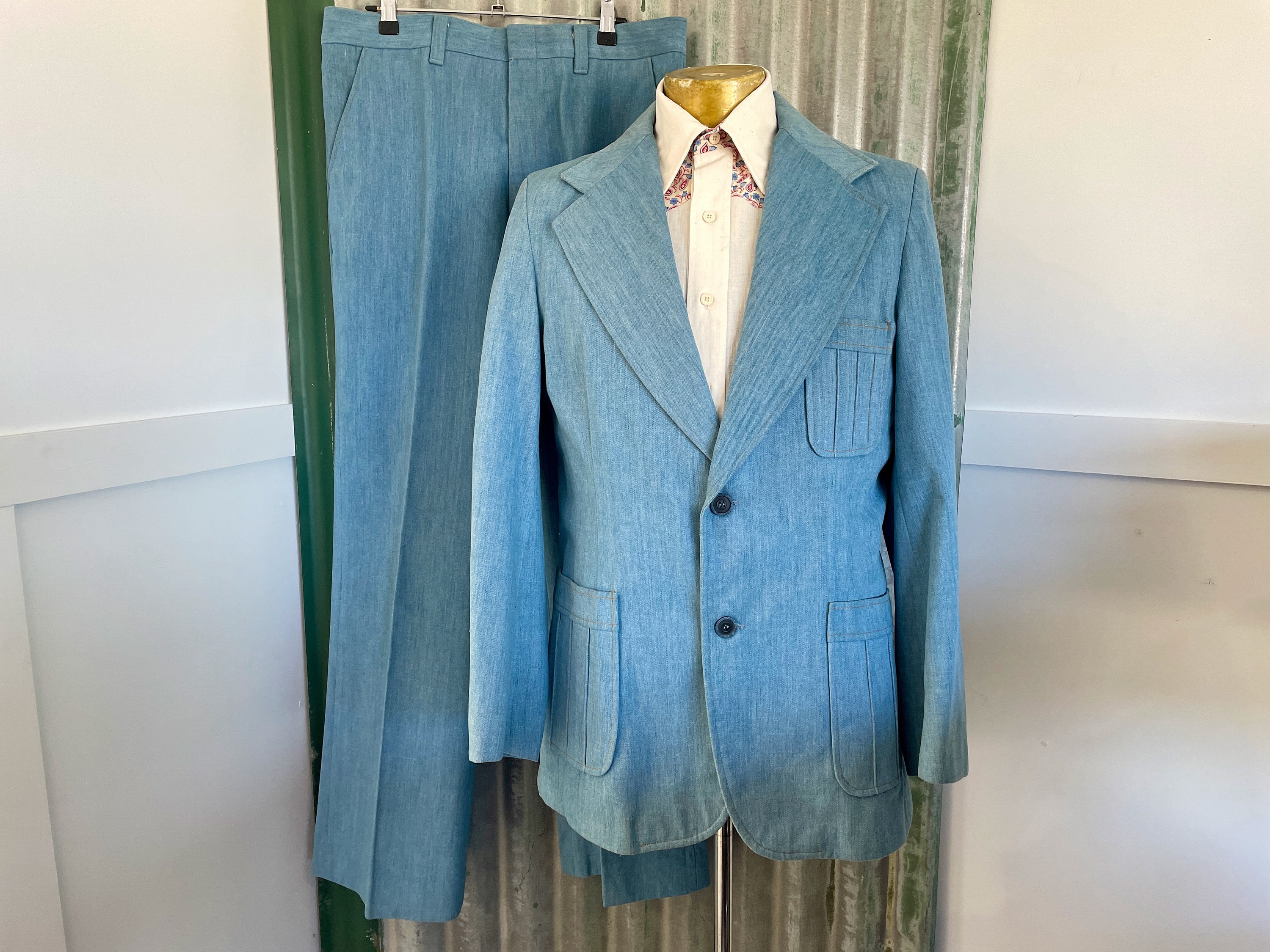 1970s Powder Blue Suit Canada