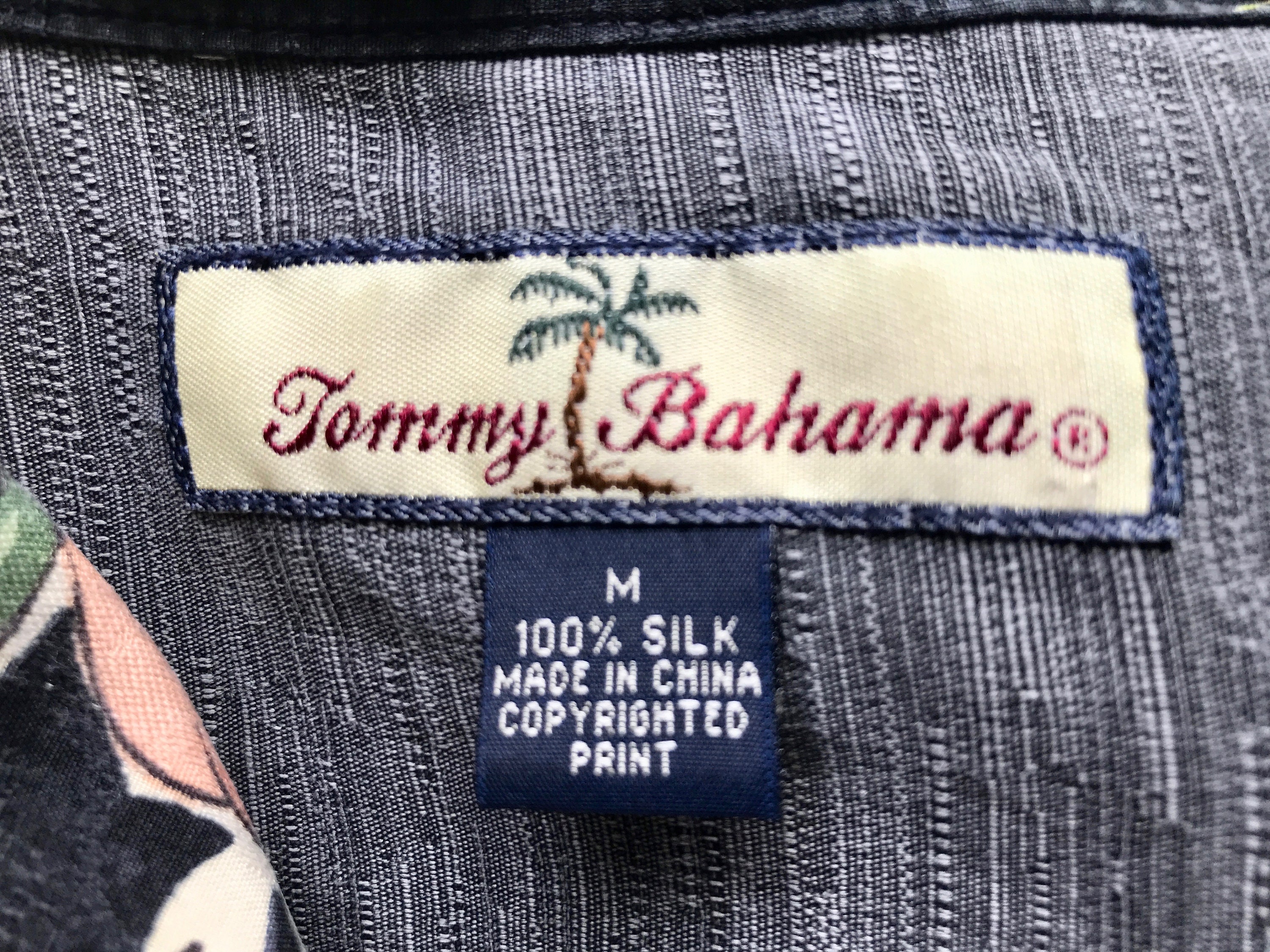 【KOSUKE 】 Bahama SILK shirts 90s 1990's Vintage Tommy Bahama Silk Hawaiian S/S Shirt