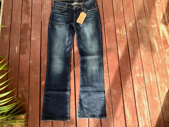 Jeans donna Abercrombie \u0026 Fitch in Denim Scuro Sz 32 OOAK | Etsy Italia