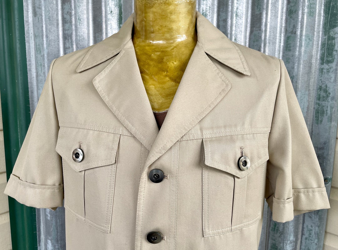 Vintage 1970s Stratojac Sherpa Coat, 44L Men, Beige