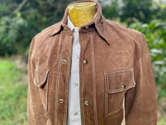 1980's Vintage Brown Suede Jacket Made in Mexico Sz XS 1980's Vintage Brown Suede Jacket Made in Mexico Sz XS
