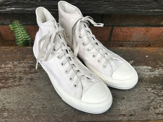 Converse High Top All Stars Creme Sz 8,5 Damen Sz 10,5 OOAK - Etsy  Österreich