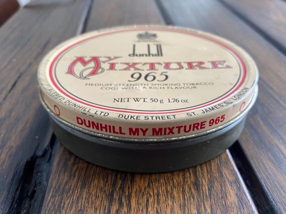 1960's Antique Tin - Dunhill My Mixture 965 - Round - OOAK - Etsy