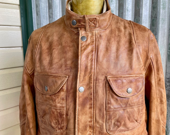 Vintage 1980s Leopard Print Bomber Jacket | M/L