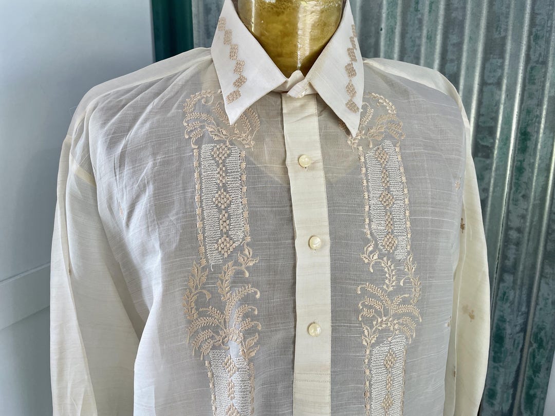 バロンタガログ　タガログシャツ　刺繍　フィリピン　Onésimus バロンタガログ タガログシャツ 刺繍 フィリピン Onésimus