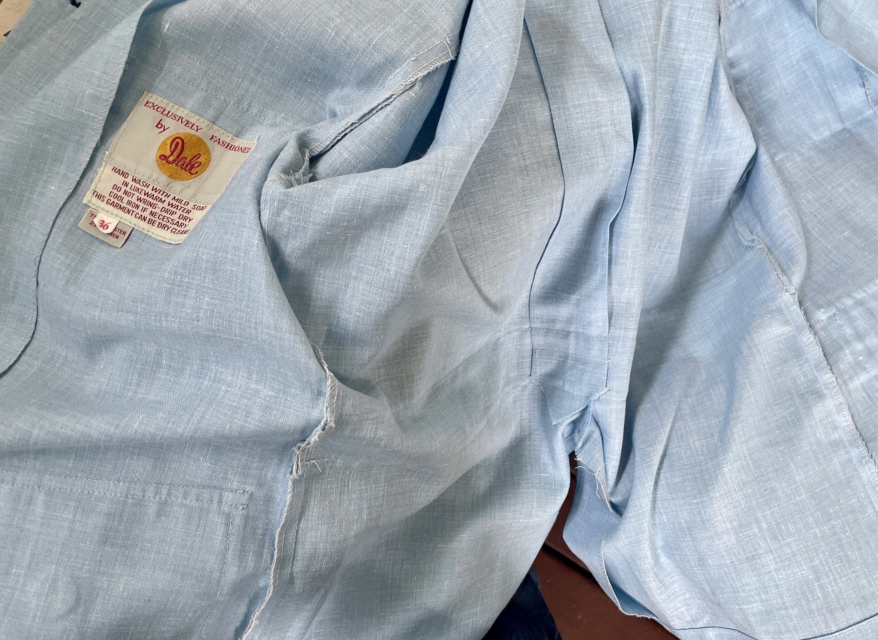 1970's Vintage Sky Blue Safari Suit Retro Pockets Long - Etsy