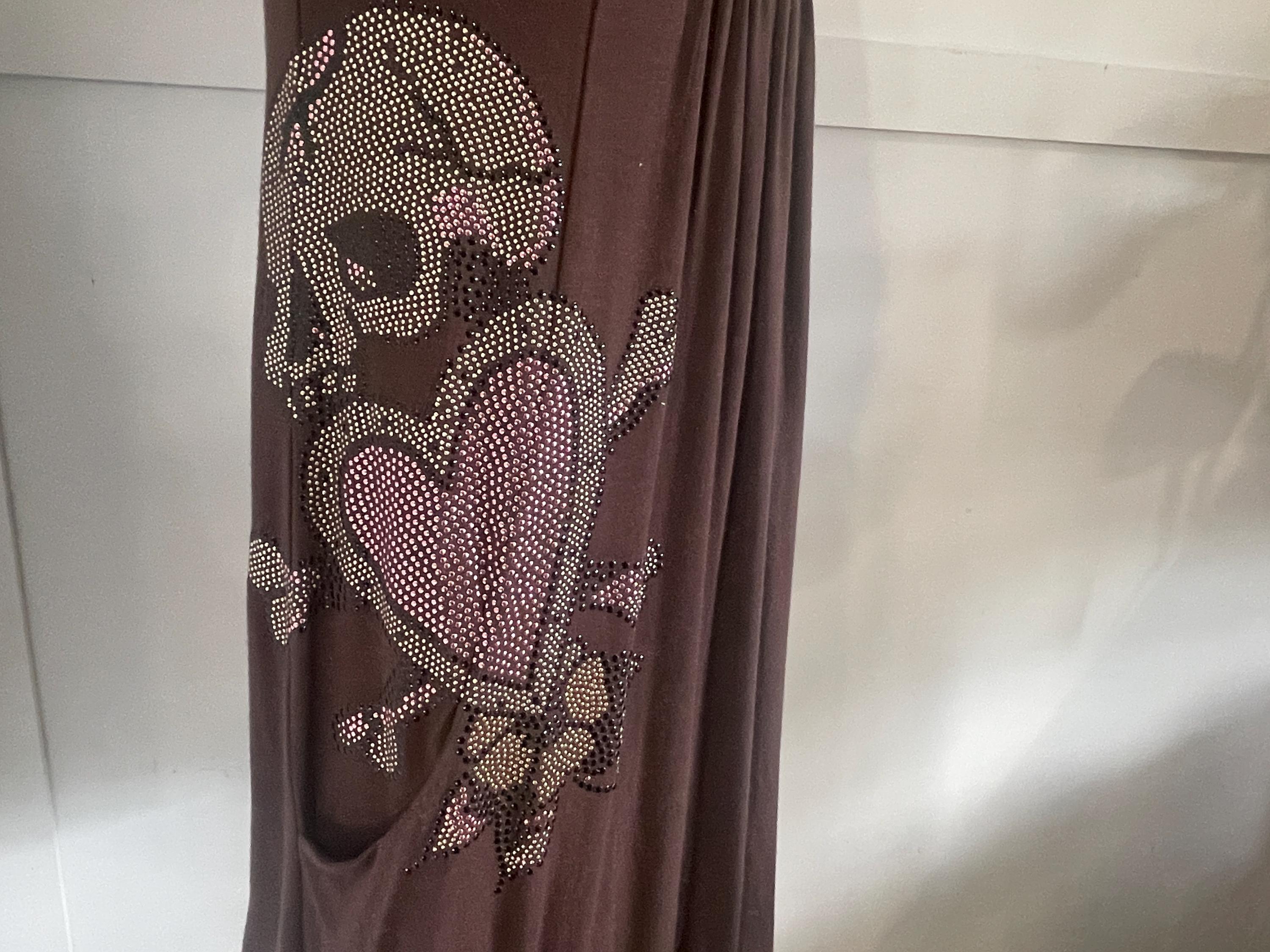 Vintage 2000's Y2K Ed Hardy Women's S/S Dress Brown Skull Sz S - OOAK - Etsy