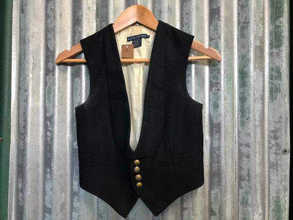 Women's Vintage Wool Ralph Lauren Vest Sz S - OOAK