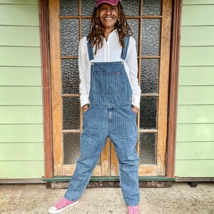 Womens Vintage Pinstripe Denim Overalls - Etsy