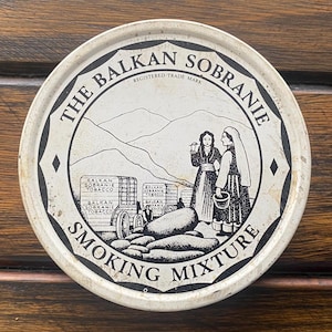 the balkan sobranie cigarettes tin Antique Advertising, Table Cigarette Box, Antique Curio The balkan sobranie tobacco tin
