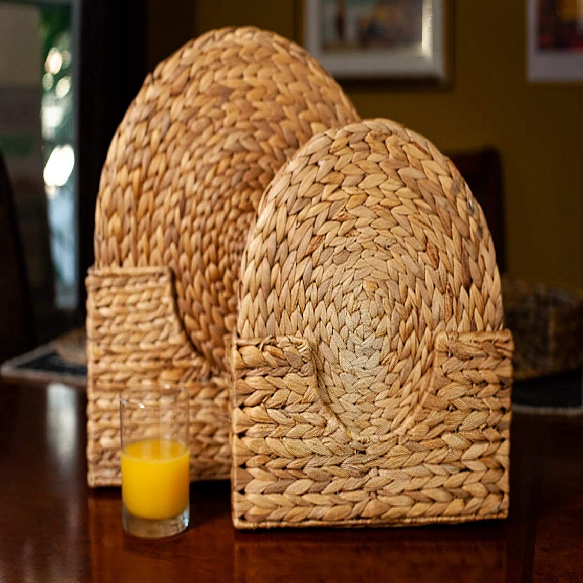 Set of 6 Adorable Thick Rustic Round Kitchen Placemats with Etsy