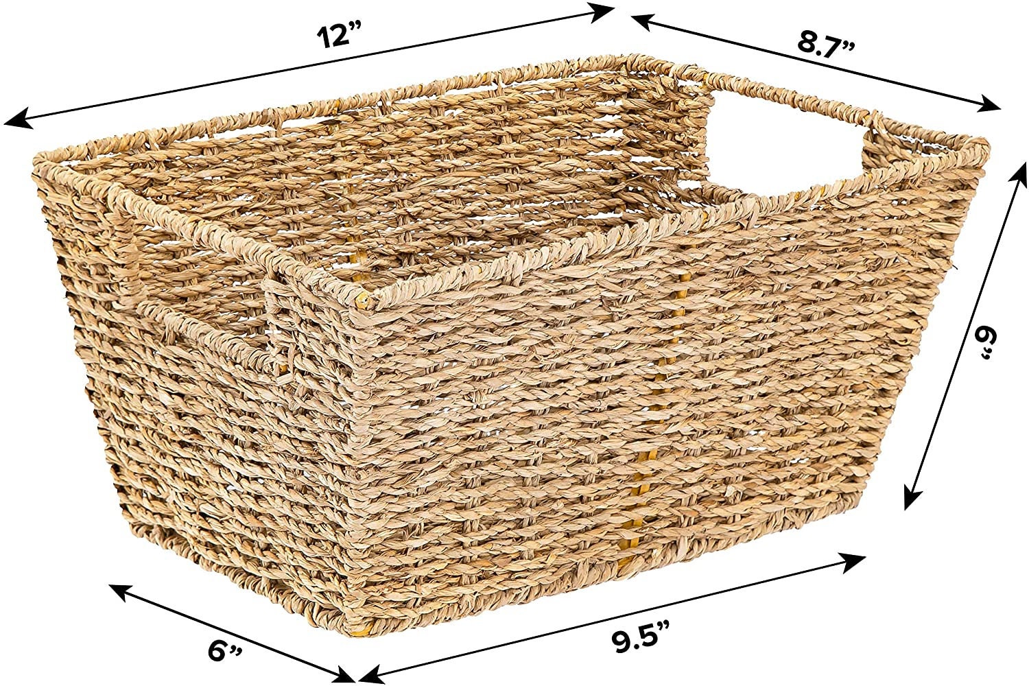 Cestas de almacenamiento de mimbre medio Cesta de pastos | Etsy