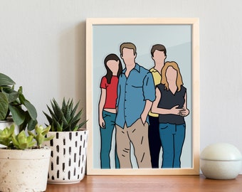 Dawson's Creek tv series Art Print - Printable wall art - Minimalist poster - Instant digital download