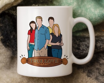 Caneca de cerâmica Dawson's Creek - Joey Dawson Jen Pacey - Minimalista - Caneca de café - True Love Art