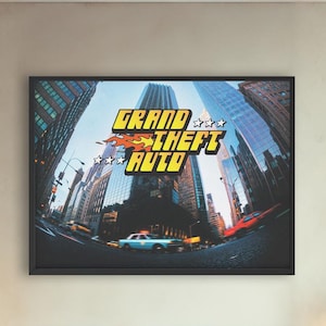 Grand theft auto poster - Etsy 日本