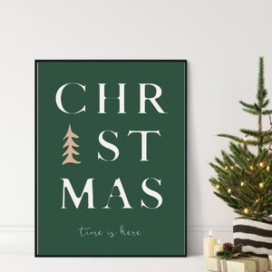 christmas definition print | christmas printable wall art | christmas wall decor | holiday art | green christmas decor | digital download