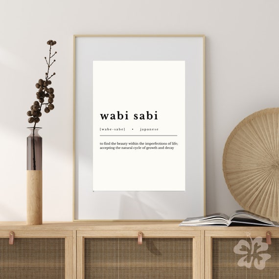 Wabi Sabi Definition Print, Japanese Decor (digital Download) - Etsy