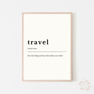 Travel Definition sign, Travel definition print, Download definition, Dictionary print, modern home definition, home gifts, Bedroom poster