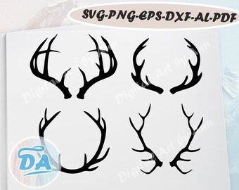 Download Free Antlers Svg Etsy SVG Cut Files