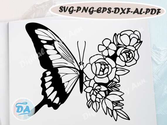Free Free 115 Butterfly Flower Svg SVG PNG EPS DXF File